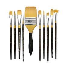 original gold golden taklon brushes