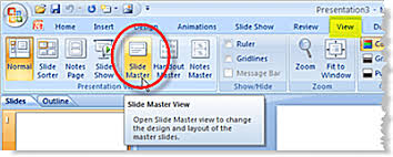 How To Use Slide Masters In Powerpoint 2007