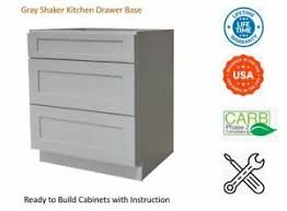 Food preparation and clearing cabinets (3 base cabinets and 2 wall. Gray Shaker Kitchen Drawer Base Cabinet Ebay