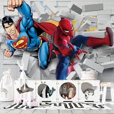 Spider Man And Super Man Wallpaper
