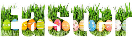 Easter Font Word Easter With Transparency Of Green Grass And