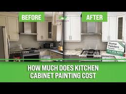 kitchen cabinet painting cost 2023