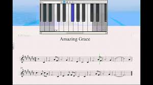 All of our examples are played in the key of f major find out about major and minor chords . How To Play Amazing Grace Using Black Notes Of Keyboard Youtube