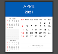 • printable monthly calendar 2021 with 12 month calendar 2021 on 12 pages (one month per page), including federal holidays and week starts on sunday. Free Editable April 2021 Calendar Template