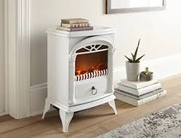 White Electric Fireplace Heater Stove