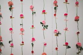 Diy Fresh Flower Wall Paper Wall