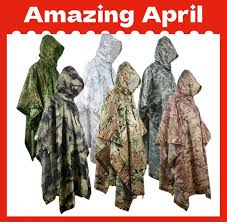 outdoor riding poncho camouflage