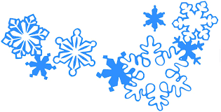 blue snowflakes png background image