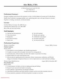 Cma Work Experience Examples Resume Simple Templates