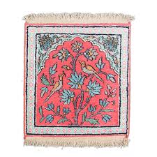 kashmir silk 46x44cm oriental silk rug