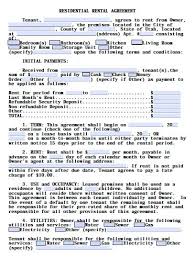 Printable Sample Rental Lease Agreement Templates Free Form Real