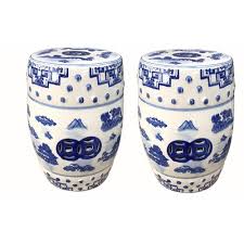 a pair of chinese porcelain blue and