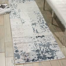 nourison silk shadows sha16 5 6 x 7 5 silver grey area rug