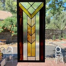 Frank Lloyd Wright Inspired Stained