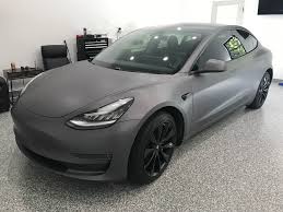 Welcome to tesla owners online, four years young! Meet Ghost Satin Dark Gray Chrome Delete Model 3 Extraterrestial Tesla Motors