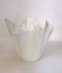 Large Fazzo Vase In Lattimo Glass