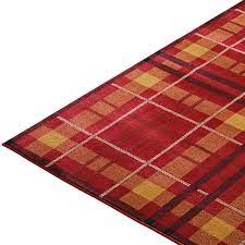 glenside polypropylene tartan rug