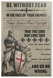 Do your duty, come what may. the typical knight was: Amazon Com Teutonic Knight Vs Templar Poster Warrior Inspiration Quotes Poster Canvas Posters Prints