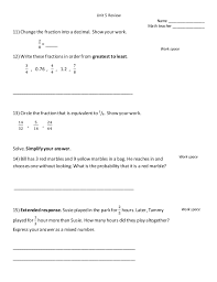 In communicative exercises where several answers are possible, this answer key contains some examples of correct. Unit 5 Test Review