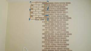 Faux Brick Wall Stencil Cutting Edge