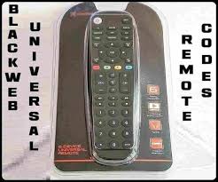 list of blackweb universal remote codes