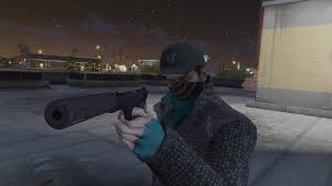 Vice city, grand theft auto: Aiden Pearce Real Mask And Inner Shirt Model Real Head Gta5 Mods Com