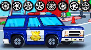 Ô tô hoạt hình | Trò chơi xe cảnh sát , xe cứu hỏa, xe cứu thương | Video hoạt  hình cho trẻ em - YouTube