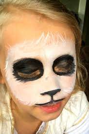 step by step easy panda face paint tutorial