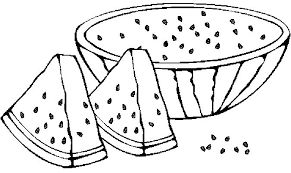 Tell him to glue the watermelon seeds on the page. Watermelon Coloring Pages Best Coloring Pages For Kids Fruit Coloring Pages Watermelon Pictures Cute Watermelon