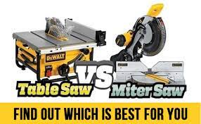 table saw vs miter saw find out which