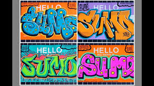 Graffiti Sur Toile Hello My Name Is Stickers