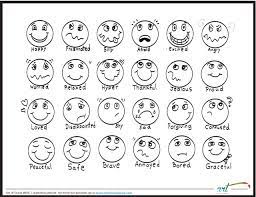 Keep your kids busy doing something fun and creative by printing out free coloring pages. Feeling Faces Printable Coloring Sheet Feelings Chart Feelings Faces Emotion Faces