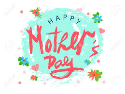 Vector Handwritten Lettering Happy Mothers Day On White Background
