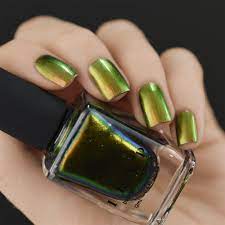 gold to green ultra chrome nail polish