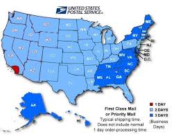 First Class Mail Delivery Time Map Image Usps First Class Delivery