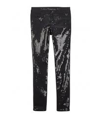 Justice Girls Sequined Super Skinny Fit Jeans