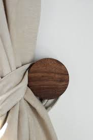 Large Round Wood Knob Contemporary