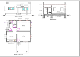 Autocad Floor Plans Section Elevations