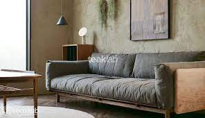 European Design Teak Wood Mountain Sofa