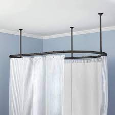 ms oval shower curtain rail rod