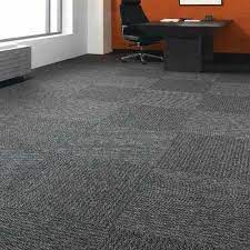 matte pp gray commercial carpet tiles