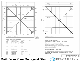 14x14 hip roof shed plans