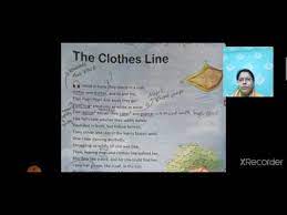 english cl 5 poem the clothes line