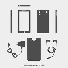 free vector mobile phone and accessories