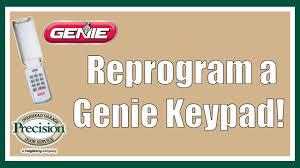 how to reprogram a genie keypad you