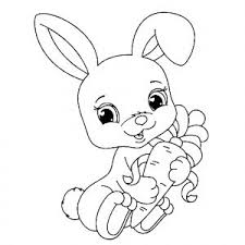 Coloriage lapin mignon à imprimer, gratuit et facile. Coloriage De Lapins Coloriages Pour Enfants