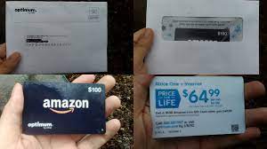 A series of gift cards caput took from one retailer show how their numbers increment by one, making them predictable after a hacker bruteforces the four random final numbers. Optimum Admail Tricks You Into Opening It With Fake Amazon Gift Card Assholedesign