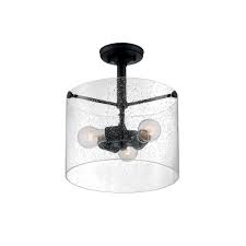 Loft conversions have become more popular as people look to find ways of staying put and adding value to their house. Nuvo 60w Bransel Series Semi Flush Mount Ceiling Light W Seeded Glass 3 Lights Matte Black Nuvo 60 7288 Homelectrical Com