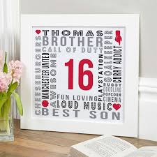 personalised 16th birthday gifts for