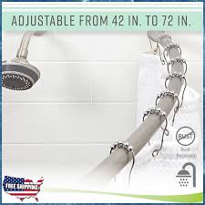 curved wall mounted shower curtain rod